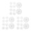 30Pcs White Plastic Weights for Pickled Vegetable Fermentation 5