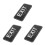 3Pcs Black Acrylic Exit Signs for Office Safety Ada Braille Compliance 5