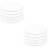 10Pcs White Foldable Hand Fans for Party Dance Lightweight and Durable 8