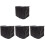 4Pcs Foldable Black Canoe Motor Cover Durable Uv Protective Shield 4