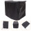4Pcs Foldable Black Canoe Motor Cover Durable Uv Protective Shield 1