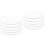 10Pcs White Foldable Hand Fans for Party Dance Lightweight and Durable 6