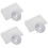 3Pcs White Thin Net Window Screen with Sticky Tape for 7