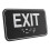 3Pcs Black Acrylic Exit Signs for Office Safety Ada Braille Compliance 3