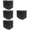 4Pcs Foldable Black Canoe Motor Cover Durable Uv Protective Shield 9