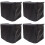 4Pcs Foldable Black Canoe Motor Cover Durable Uv Protective Shield 7