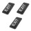 3Pcs Black Acrylic Exit Signs for Office Safety Ada Braille Compliance 10