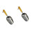 2Pcs Durable Stainless Steel Garden Scoop Tool with Wood Handle Silver 4
