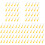 100Pcs Small Yellow Plastic Scratcher Tool for Ticket Scraping 4