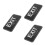 3Pcs Black Acrylic Exit Signs for Office Safety Ada Braille Compliance 6