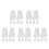 30Pcs Silicone Piping Tip Covers White for Baking Pastry Bag Tip Caps 5