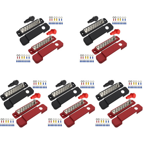 5Sets Assorted Color Terminal Bus Bar 48V Busbar 1