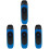 4Pcs Blue ABS Musical Kazoos for Starters and Adults Portable 4