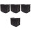 4Pcs Foldable Black Canoe Motor Cover Durable Uv Protective Shield 5