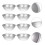 40Pcs Aluminium Semi-Circle Bath Bomb Molds Silver for DIY 11