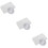 3Pcs White Thin Net Window Screen with Sticky Tape for 9