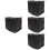4Pcs Foldable Black Canoe Motor Cover Durable Uv Protective Shield 8