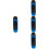 4Pcs Blue ABS Musical Kazoos for Starters and Adults Portable 8