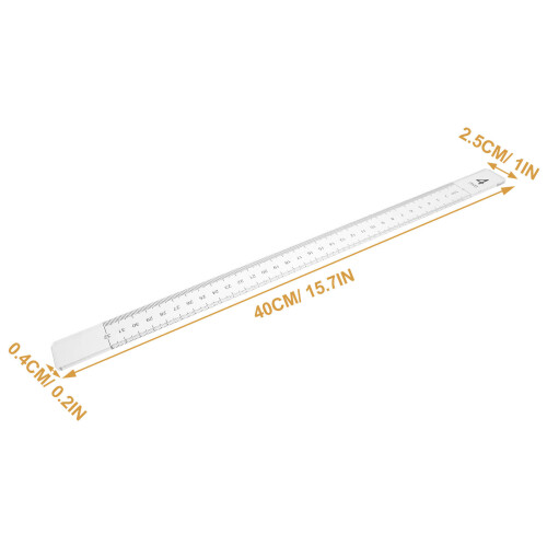 5Pairs Silver Baking Leveling Rulers Acrylic Dough Measuring Tools 1