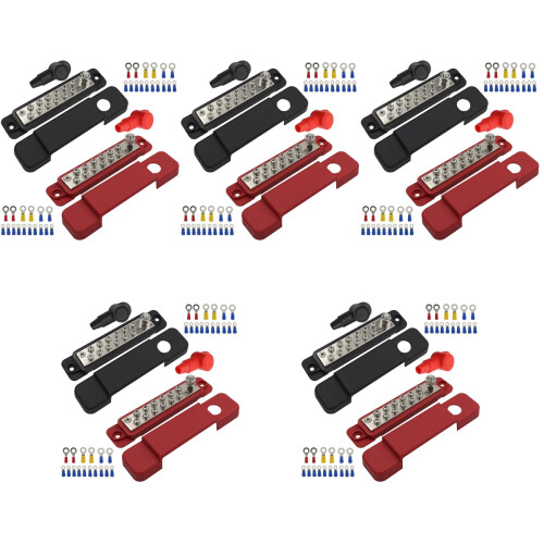 5Sets Assorted Color Terminal Bus Bar 48V Busbar 2
