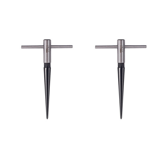 2Pcs Durable Steel 6 Fluted T Handle for Guitar in Silver 1