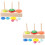 2Sets Assorted Color Wooden Ring Tower for Kids Creative Learning Play 6