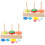 2Sets Assorted Color Wooden Ring Tower for Kids Creative Learning Play 3