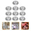 40Pcs Aluminium Semi-Circle Bath Bomb Molds Silver for DIY 9