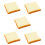 5Pcs Creative PU Toast Models Multi-Colored Artificial Bread Display 9