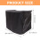 4Pcs Foldable Black Canoe Motor Cover Durable Uv Protective Shield 11