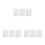 9Pcs Transparent PVC Protective Covers Clear Sleeves for Notebooks 10