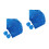 200Pcs Blue Aluminum Foil Candy Wrappers Chocolate Packaging 7