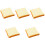 5Pcs Creative PU Toast Models Multi-Colored Artificial Bread Display 4