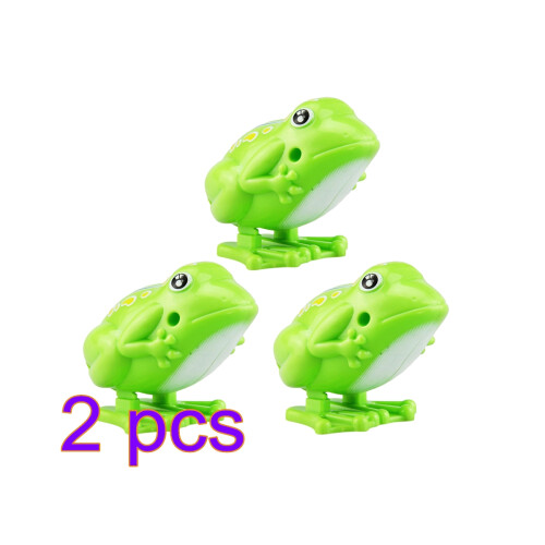 6Pcs Plastic Jumping Frog Wind Toys Educational Fun