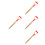 4Pcs Wood Garden Fork Handles - Nonslip Grip Replacement for 7