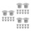 36Pcs Plastic Slide Screw Caps Grey Child-Safe Fixing Covers 6