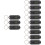 12Pcs Student-Friendly Mute Electronic Keychain Pocket Watches 8