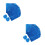 200Pcs Blue Aluminum Foil Candy Wrappers Chocolate Packaging 6
