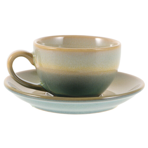 3Sets Ceramic Espresso Coffee Cup and Saucer Set Vintage Multi-Use 1