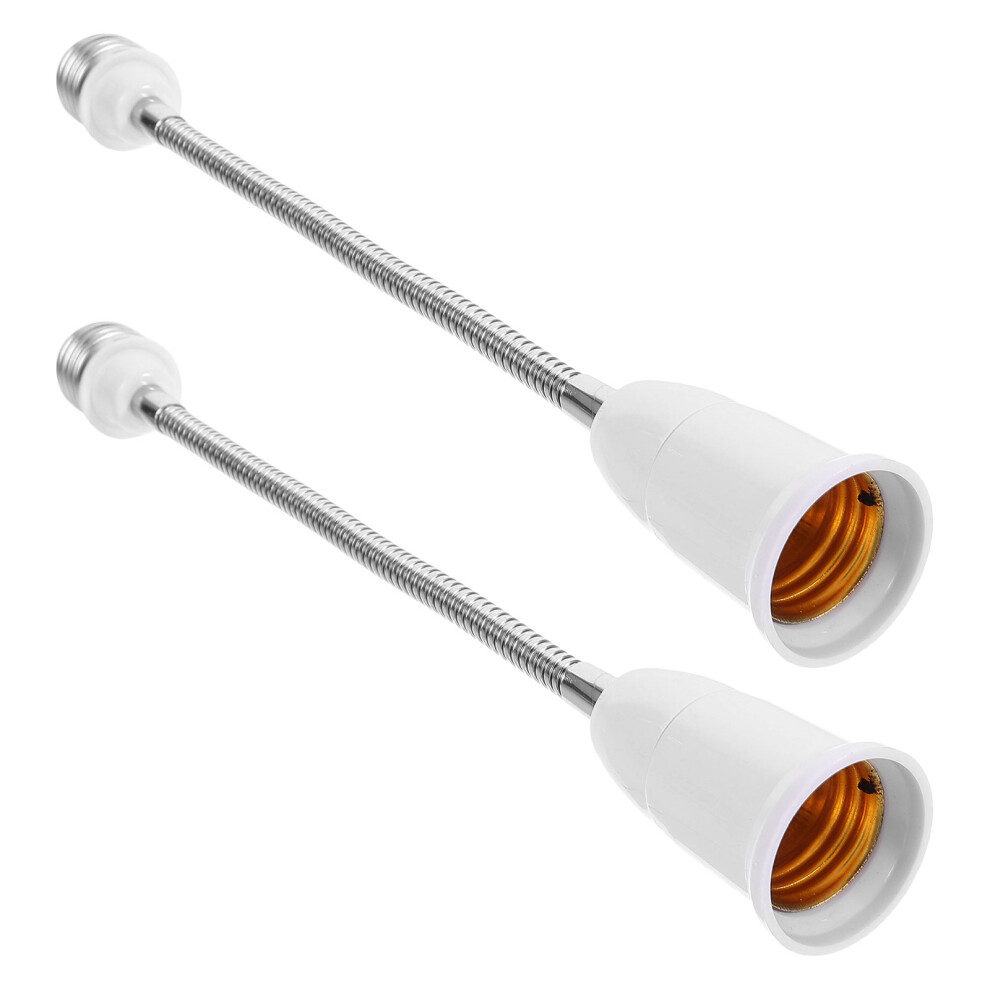 10Pcs Compact E27 Socket Extender Converter For Led Bulbs Light/White 3614062772385