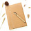 2Pcs Retro Style Light Brown Kraft Paper Notebooks for Writing 10