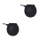2Pcs Practical Black Golfs Pouch Neoprene Cleaning Holder 4