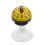 4Pcs Yellow ABS Car Compass with Suction Cup Portable Dashboard Mount 3