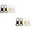8Pcs Assorted Color Metal Zipper Pull Tabs for Backpacks and Clothing 8