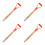 4Pcs Wood Garden Fork Handles - Nonslip Grip Replacement for 9