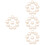 40Pcs Khaki Braided Plastic Rings for DIY Hat Inner Support 6