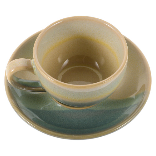 3Sets Ceramic Espresso Coffee Cup and Saucer Set Vintage Multi-Use 2