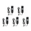 5Pcs Quiet Electric Recliner Chair Remote Control Black ABS Material 10