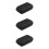 3Pcs Black Eva Plastic Cigar Case Stylish Portable 9