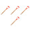 4Pcs Wood Garden Fork Handles - Nonslip Grip Replacement for 8